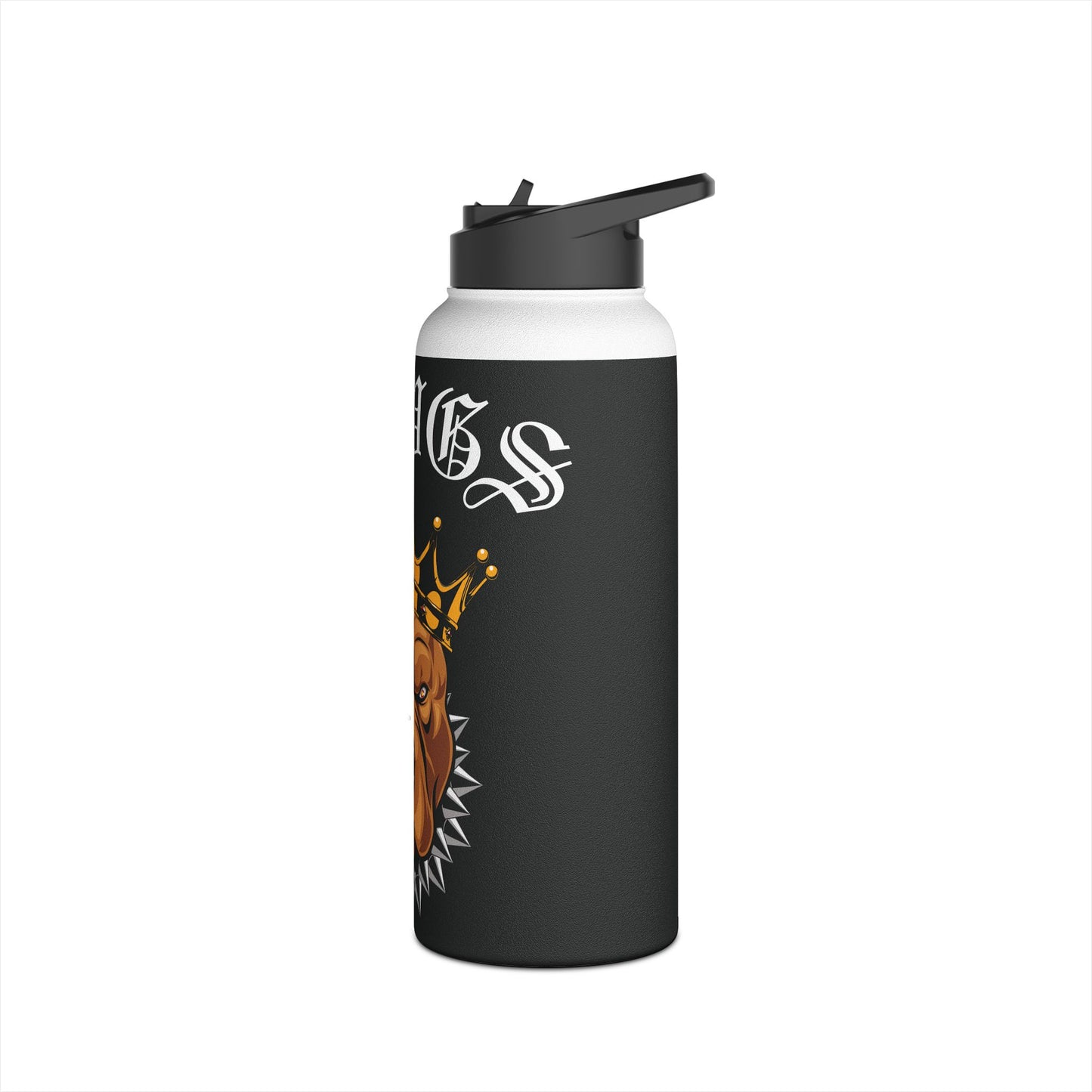 Dawgs Stainless Steel Water Bottle (Black)