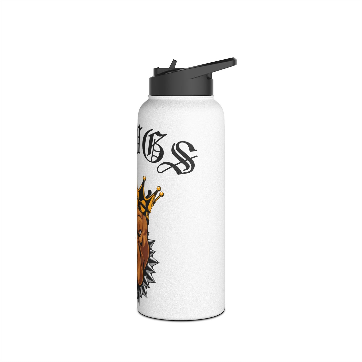 Dawgs Stainless Steel Water Bottle (White)