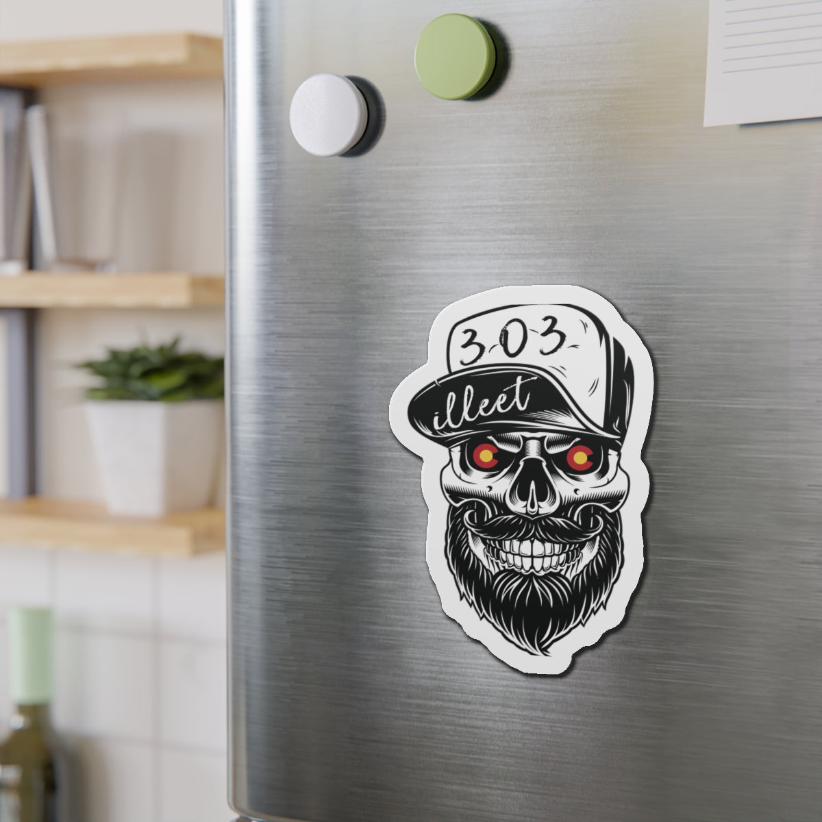 303 Skull Die-Cut Magnets