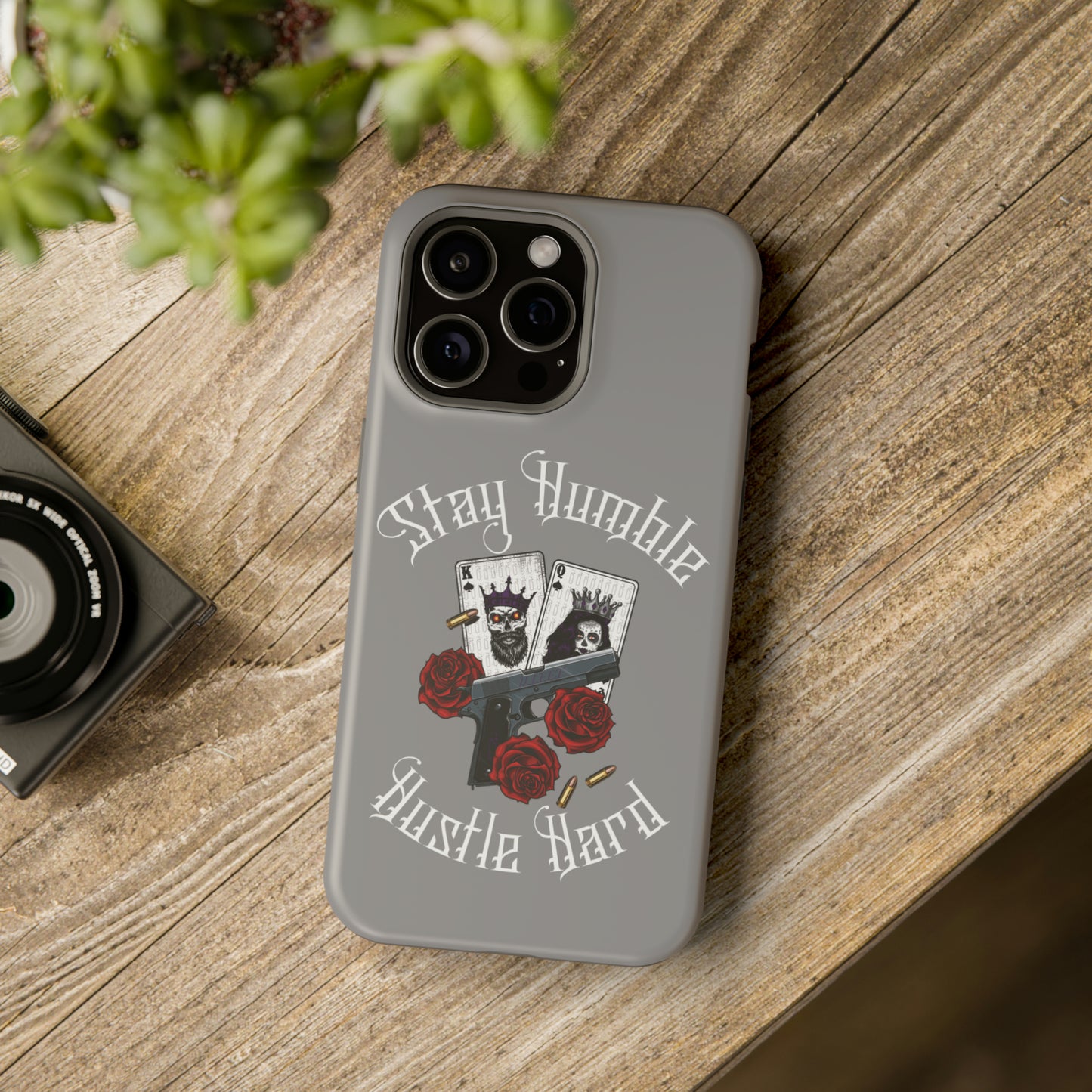 Hustle Hard MagSafe Tough Cases (Gray)