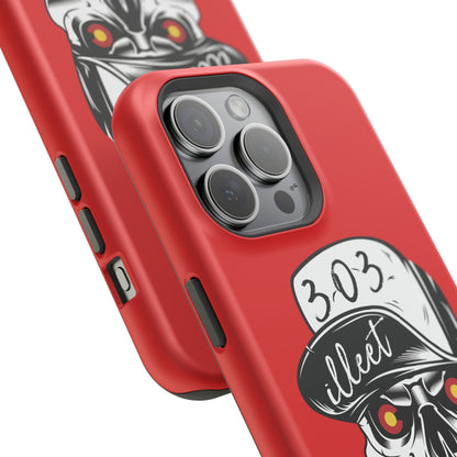 303 Skull MagSafe Tough Cases (Red)