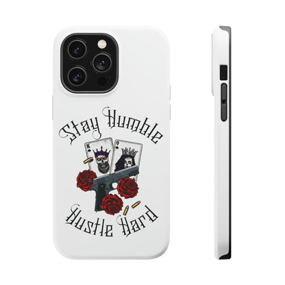 Hustle Hard MagSafe Tough Cases (White)