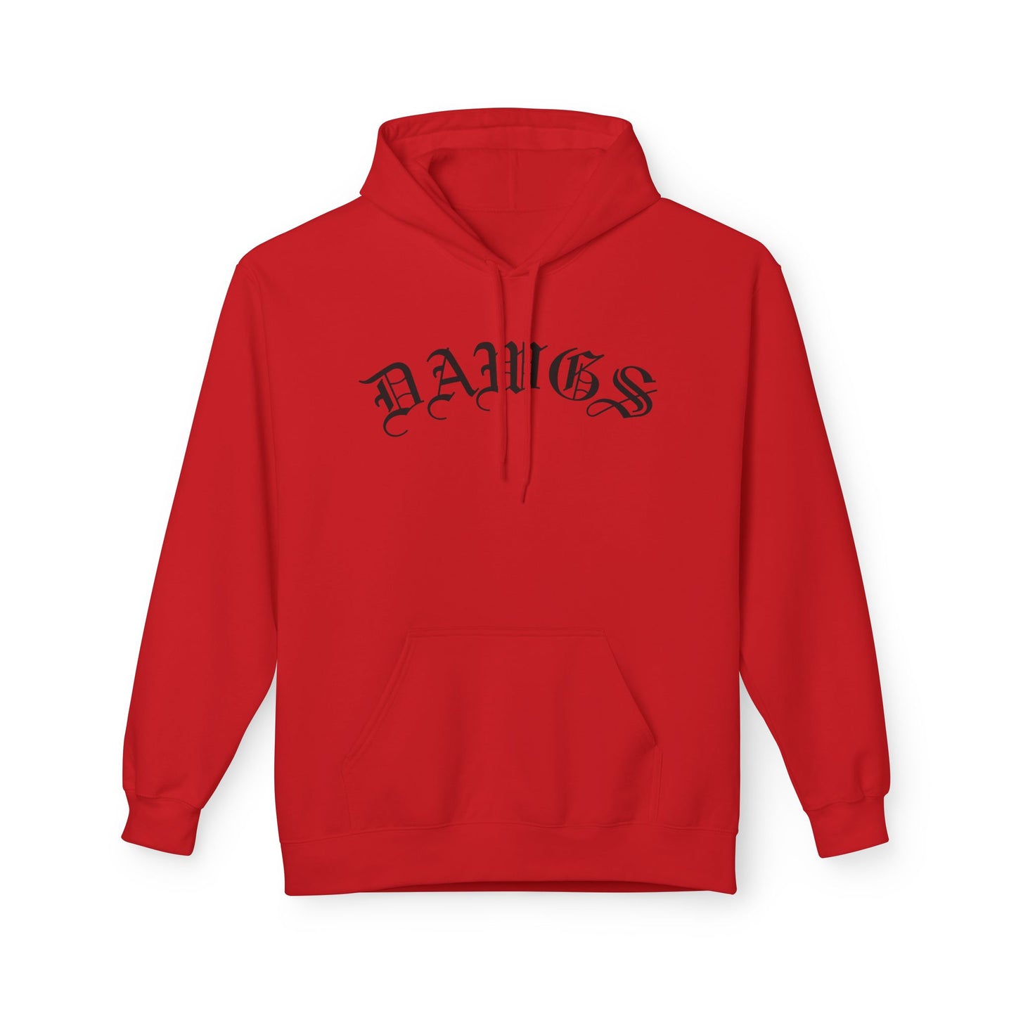 Dawgs Pullover Hoodie — 'DAWGS' Chest Script & Crowned Dawg Back Graphic