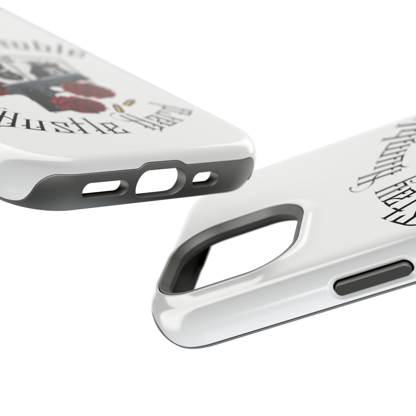 Hustle Hard MagSafe Tough Cases (White)