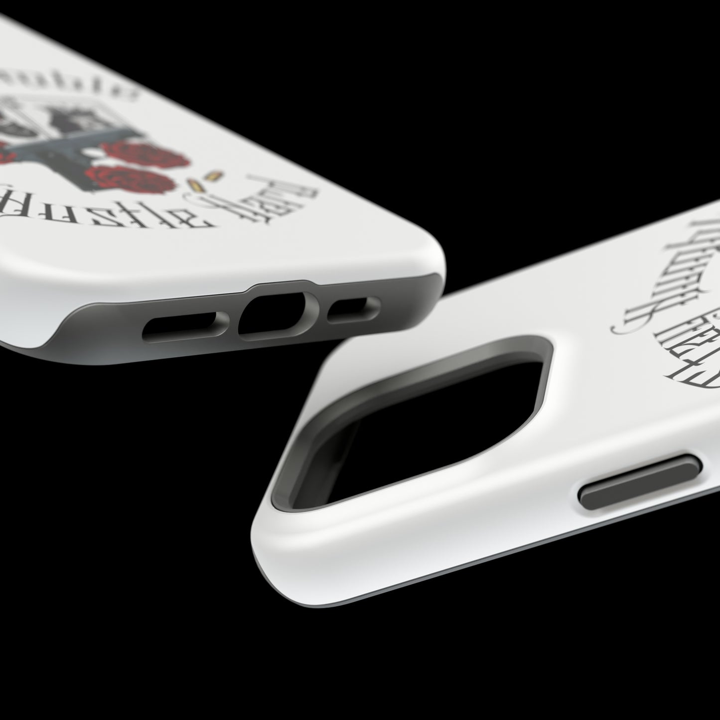 Hustle Hard MagSafe Tough Cases (White)