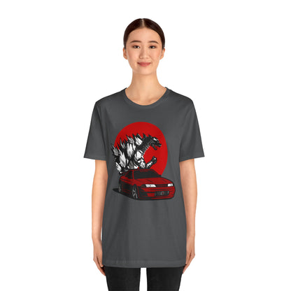 Awaken the Monster: Red Skyline R32 and Godzilla Shirt!