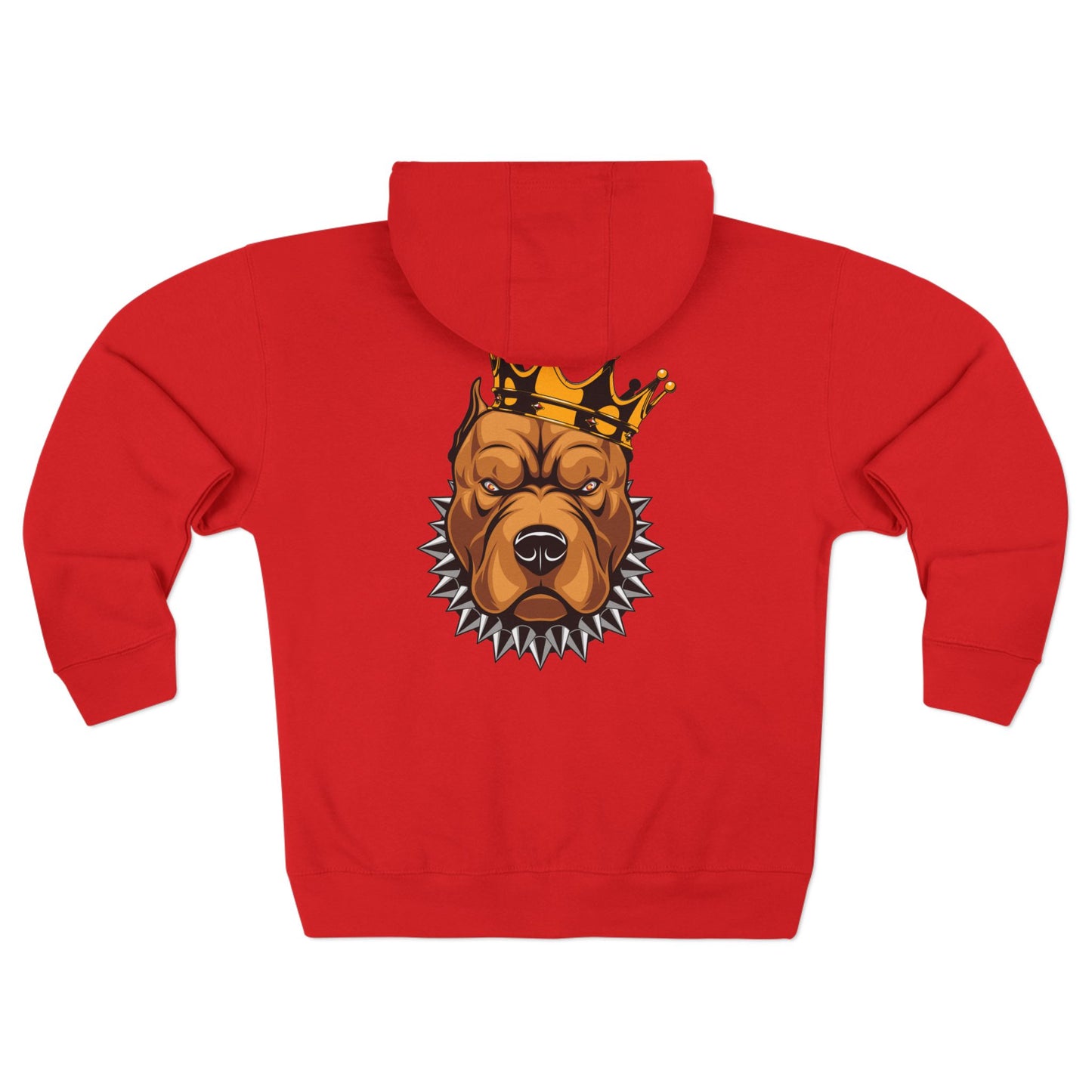 Dawgs Zip Hoodie — "DAWGS" Gothic Front & Crowned Dawg Back