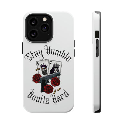 Hustle Hard MagSafe Tough Cases (White)