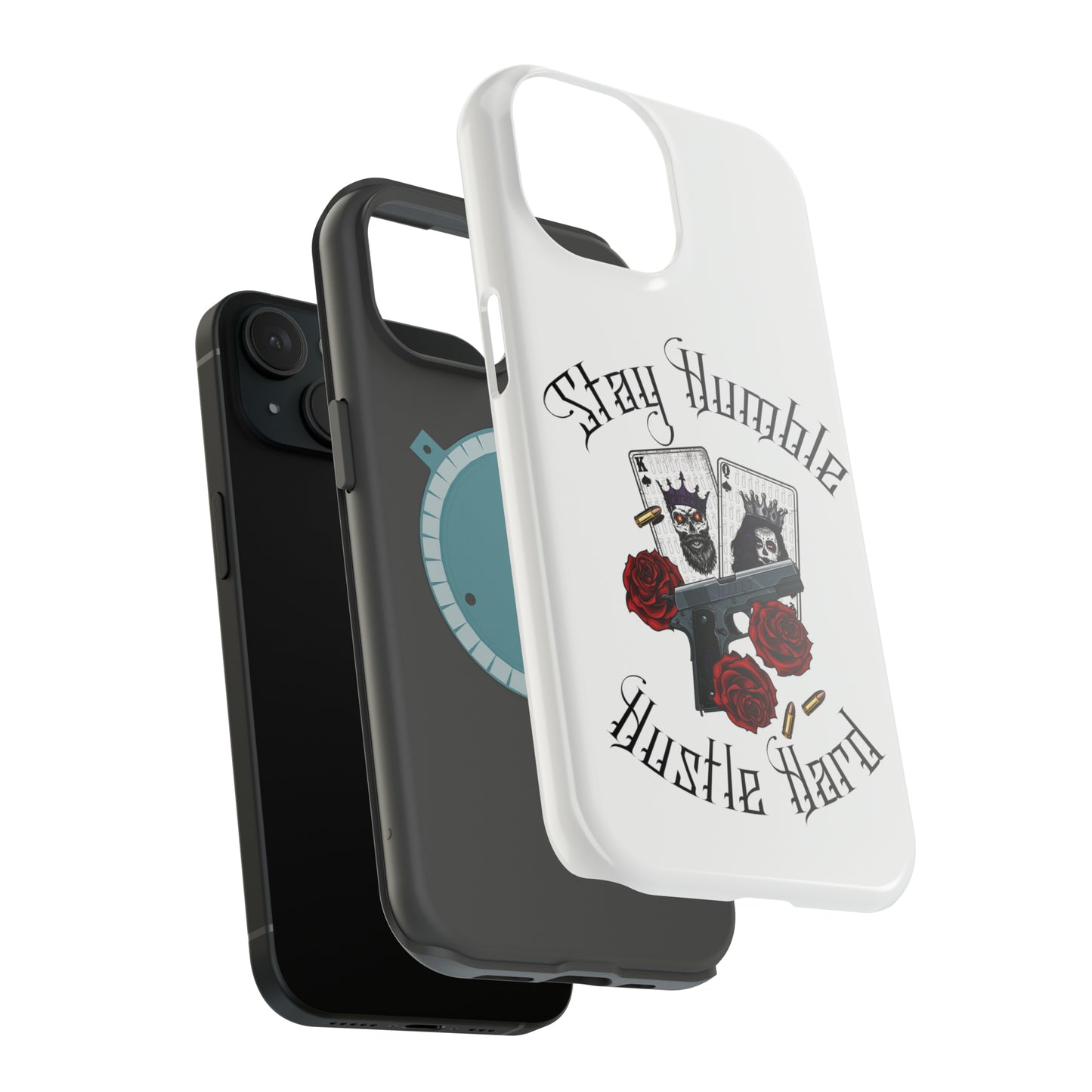 Hustle Hard MagSafe Tough Cases (White)