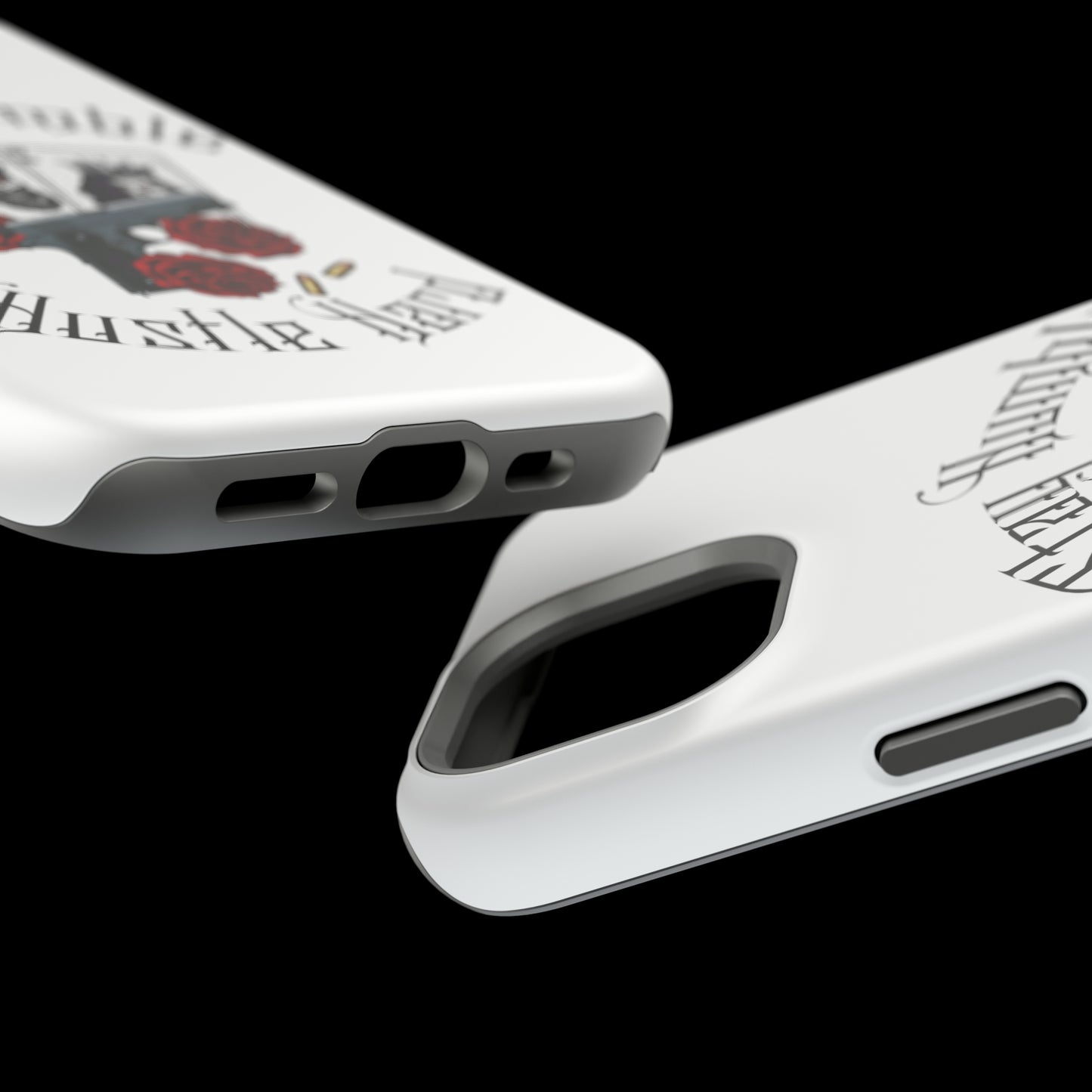 Hustle Hard MagSafe Tough Cases (White)