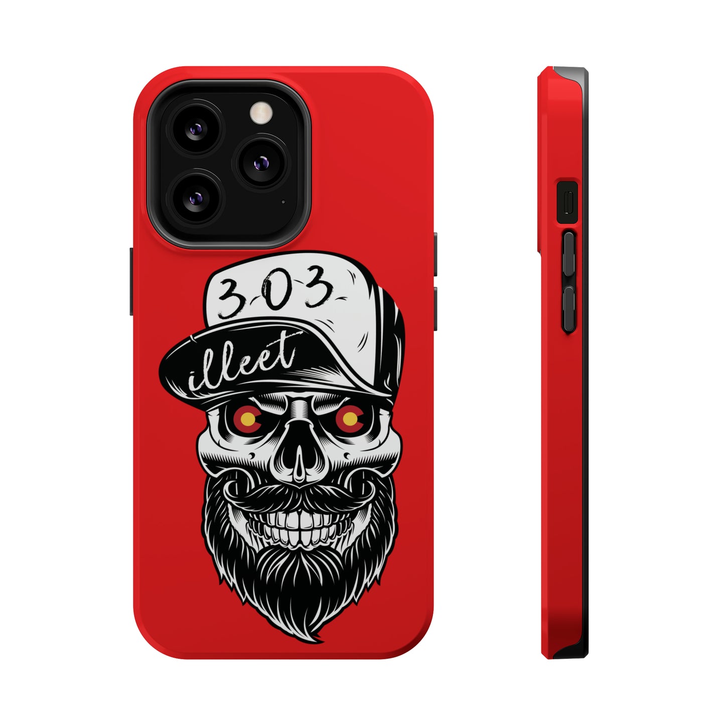 303 Skull MagSafe Tough Cases (Red)