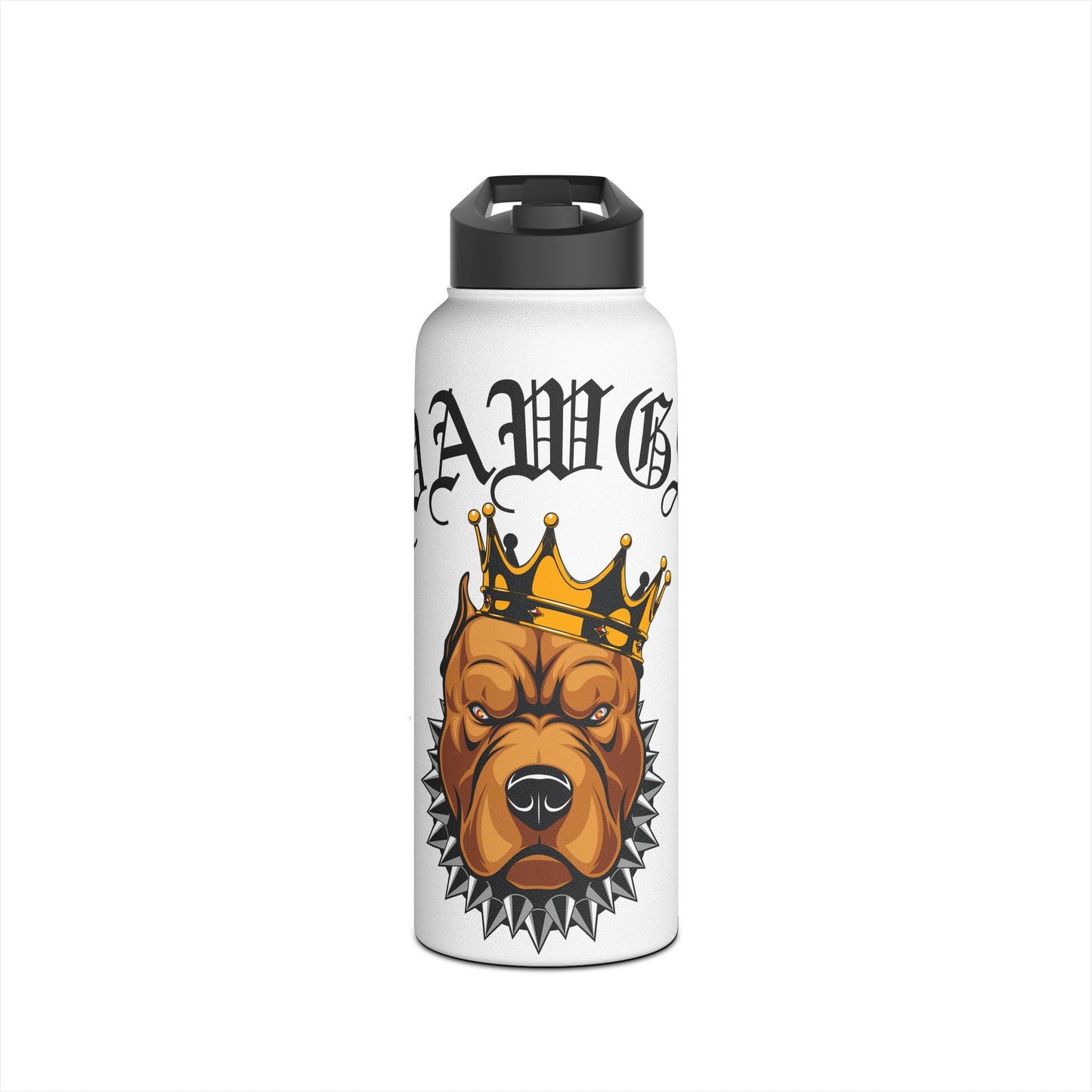 Dawgs Stainless Steel Water Bottle (White)