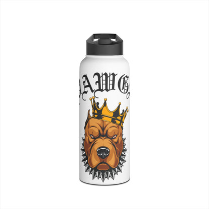 Dawgs Stainless Steel Water Bottle (White)