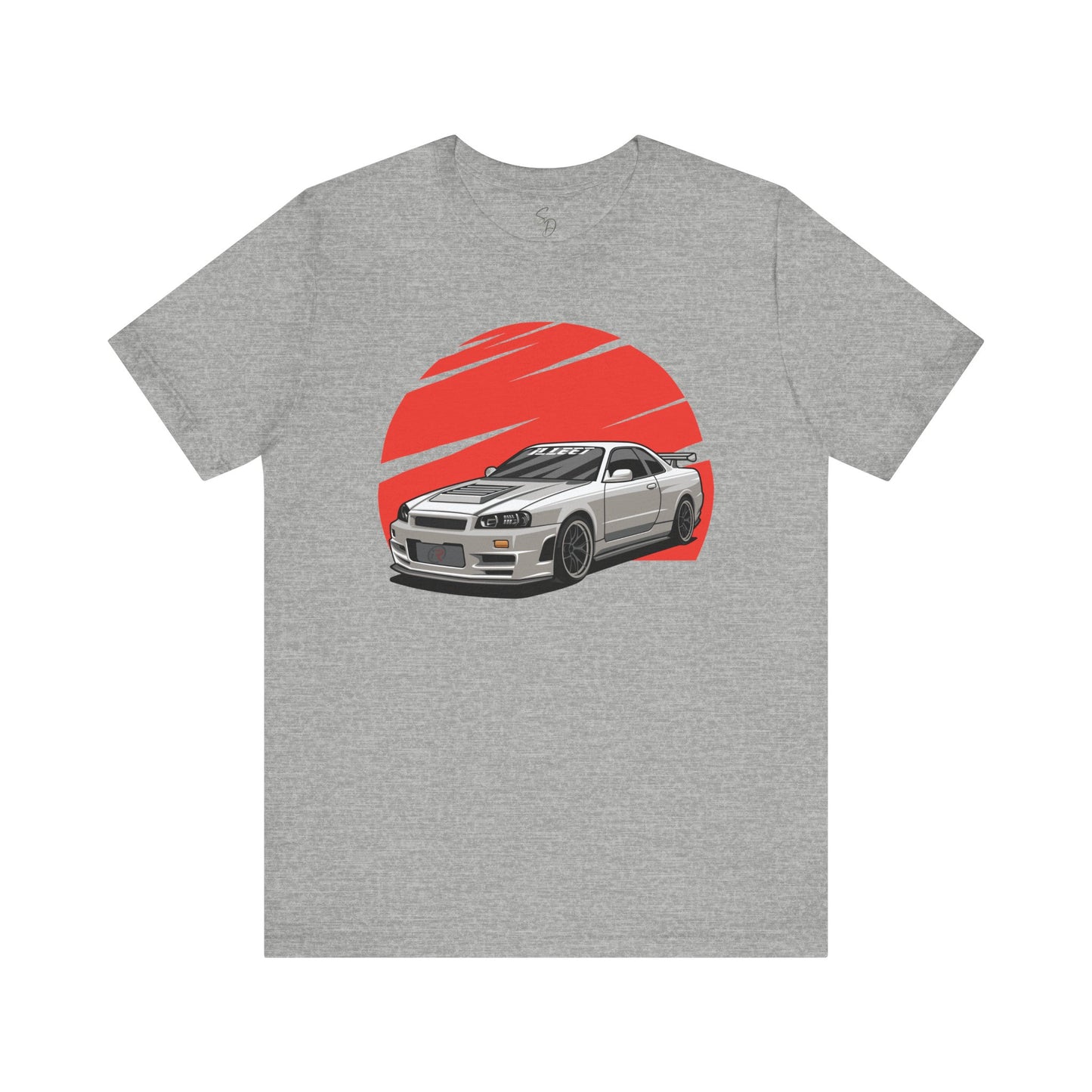 Legendary White Skyline R34 featuring Red Sun T-shirt!