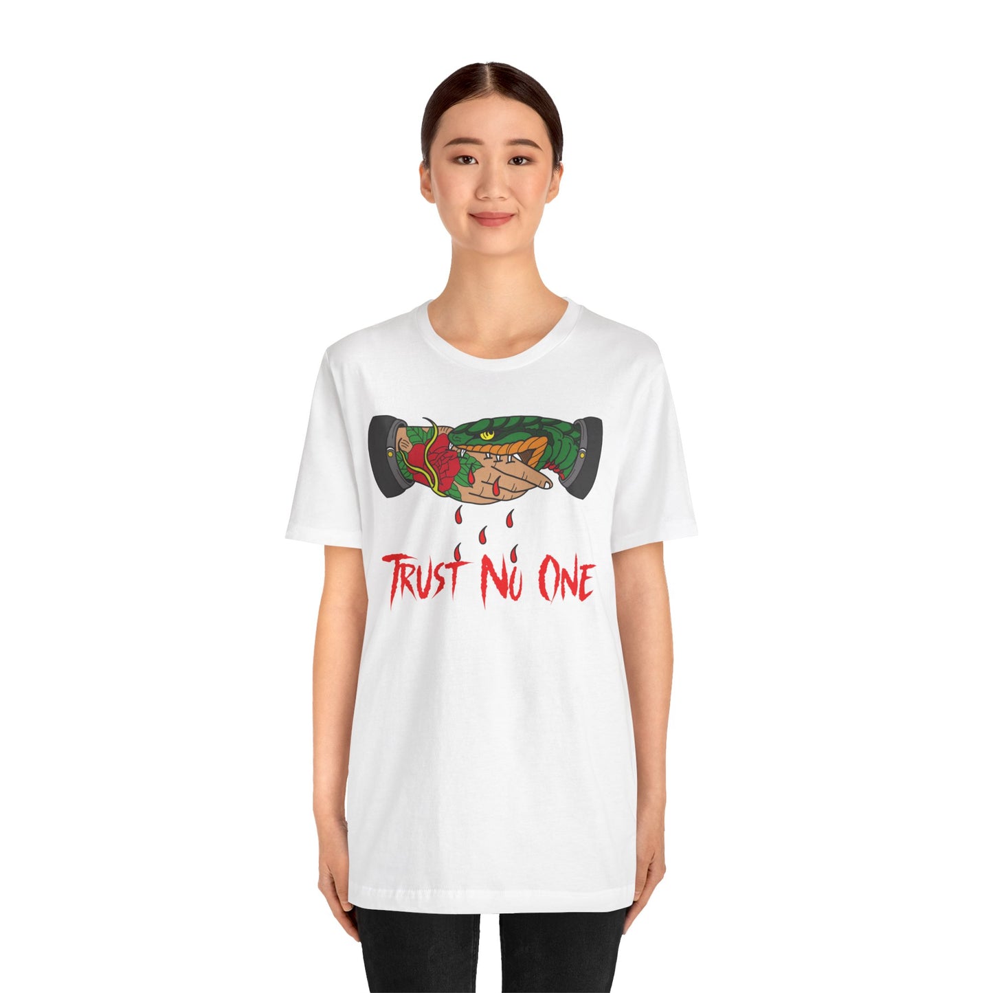 Trust No One Tattoo T-shirt: Embrace Your Inner Rebel