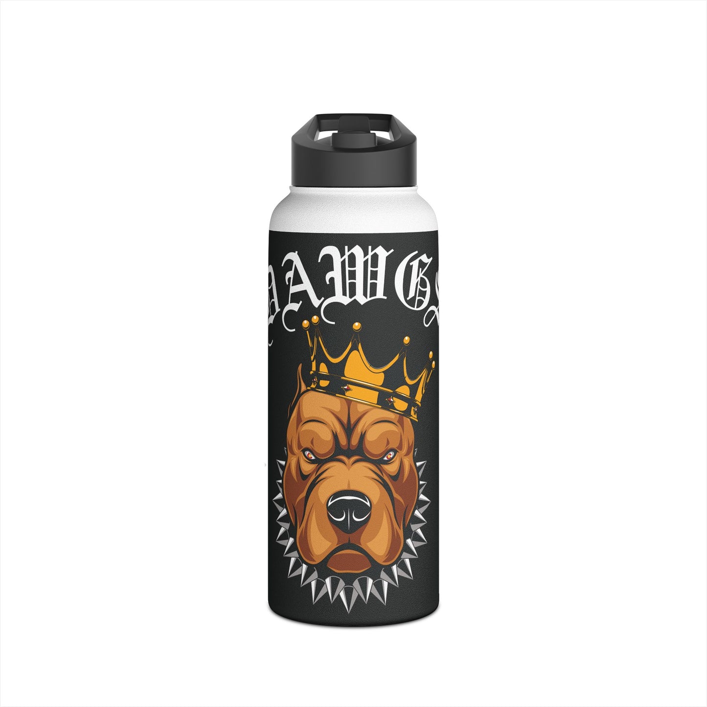 Dawgs Stainless Steel Water Bottle (Black)