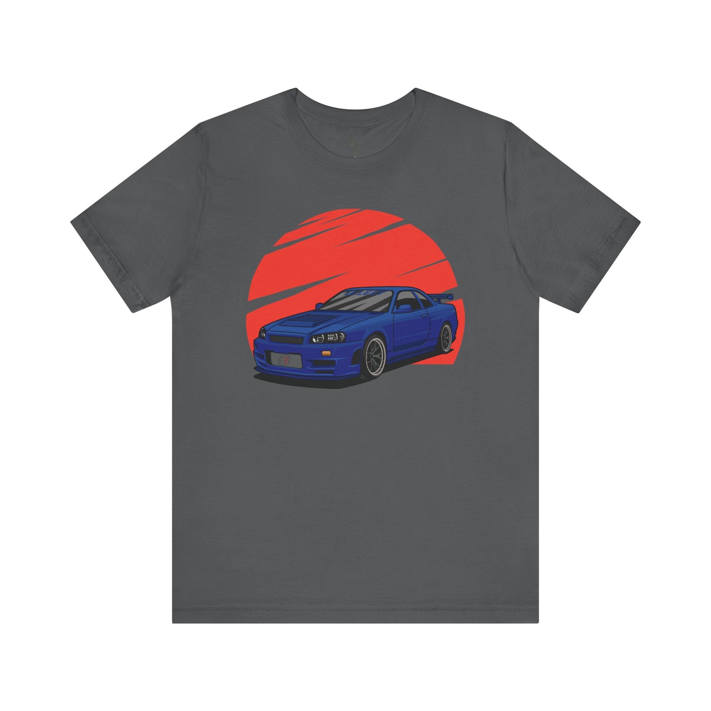 Iconic Blue Skyline R34 with Red Sun T-shirt!