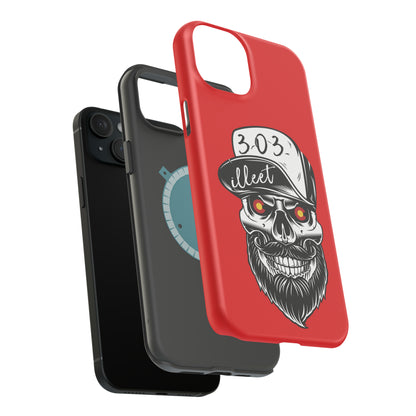 303 Skull MagSafe Tough Cases (Red)
