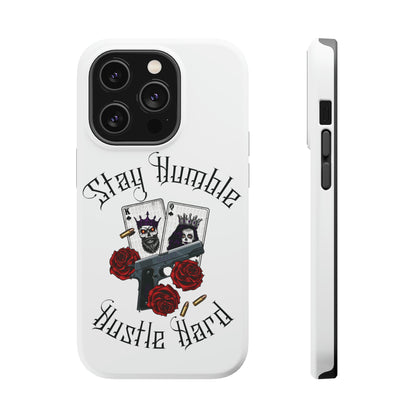 Hustle Hard MagSafe Tough Cases (White)