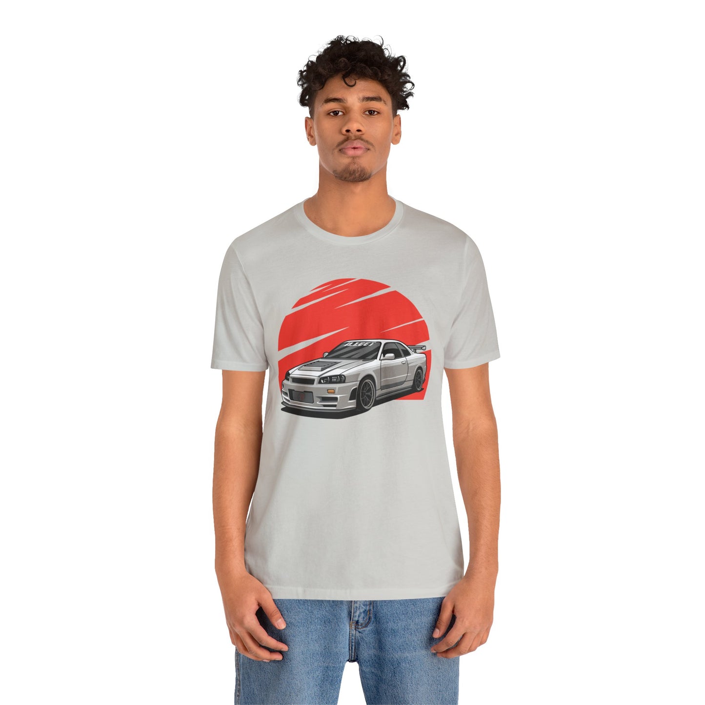 Legendary White Skyline R34 featuring Red Sun T-shirt!