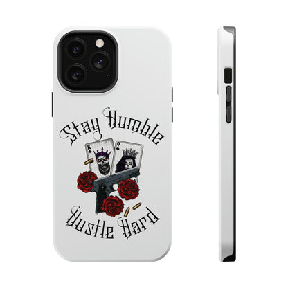 Hustle Hard MagSafe Tough Cases (White)