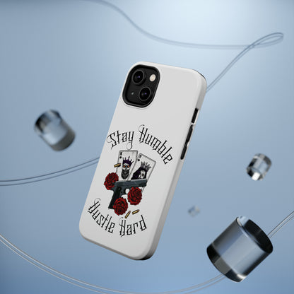 Hustle Hard MagSafe Tough Cases (White)