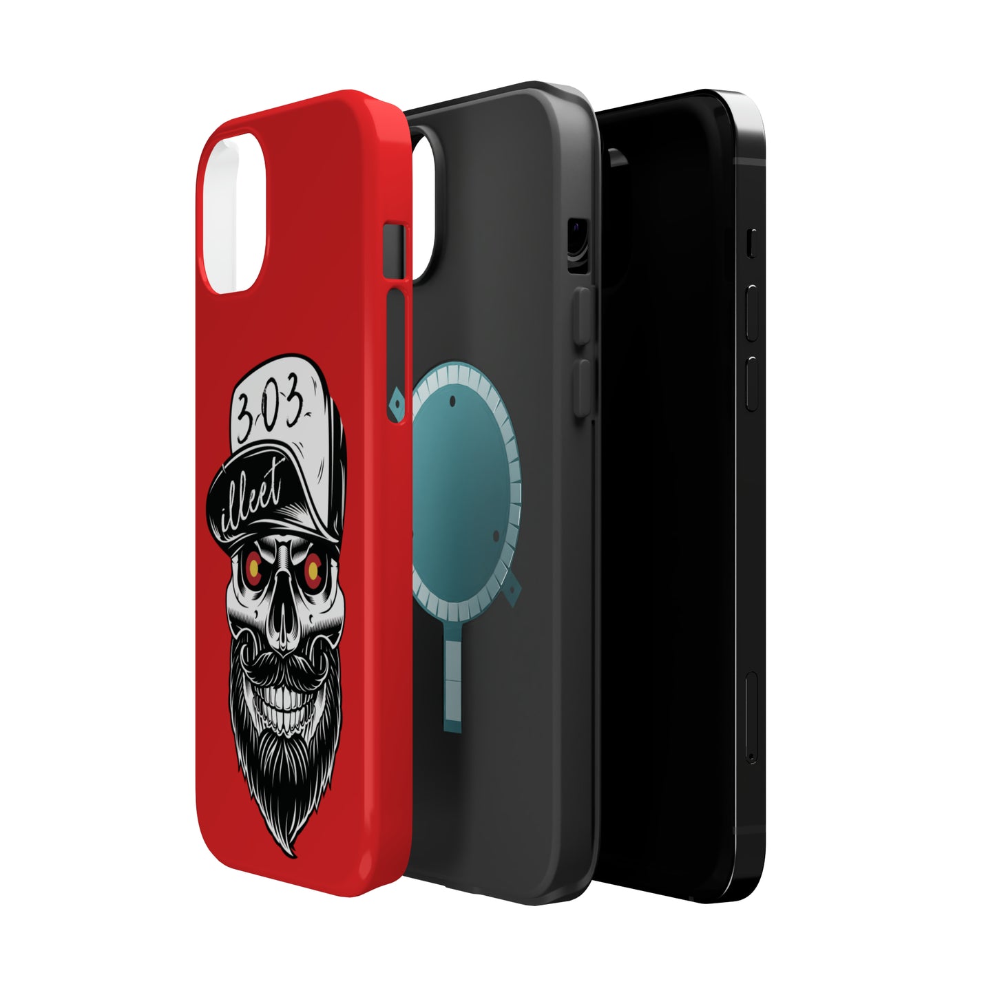 303 Skull MagSafe Tough Cases (Red)