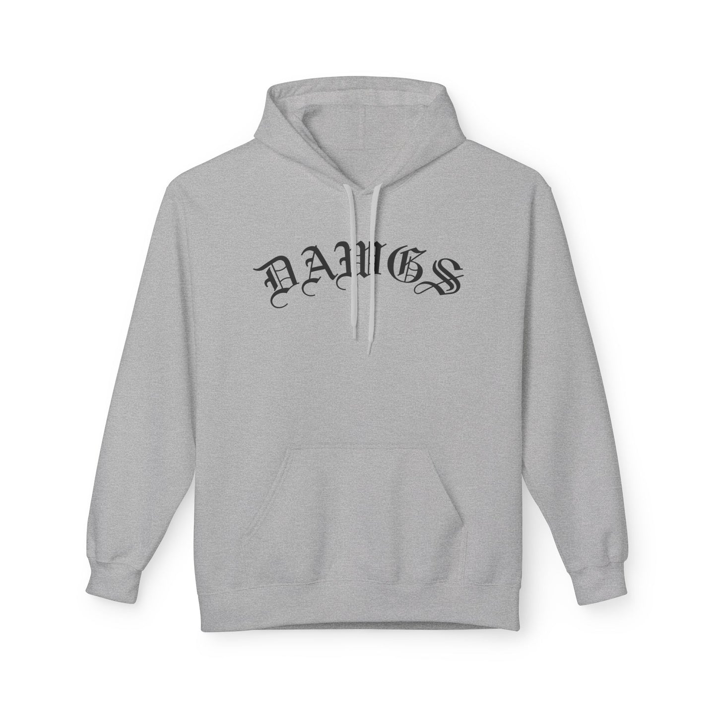 Dawgs Pullover Hoodie — 'DAWGS' Chest Script & Crowned Dawg Back Graphic