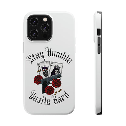 Hustle Hard MagSafe Tough Cases (White)