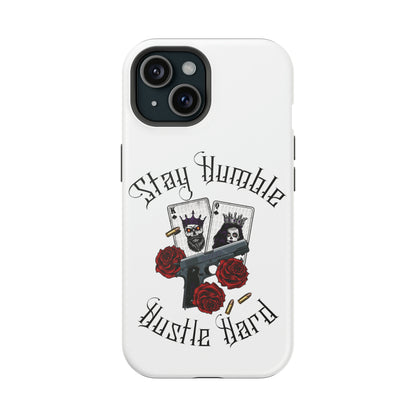 Hustle Hard MagSafe Tough Cases (White)