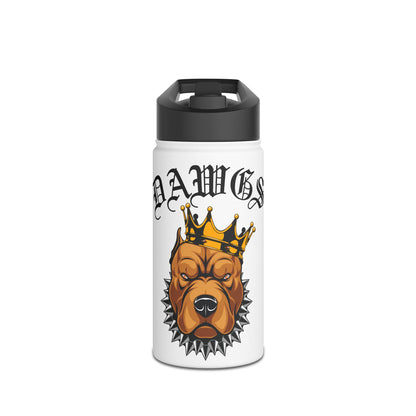 Dawgs Stainless Steel Water Bottle (White)