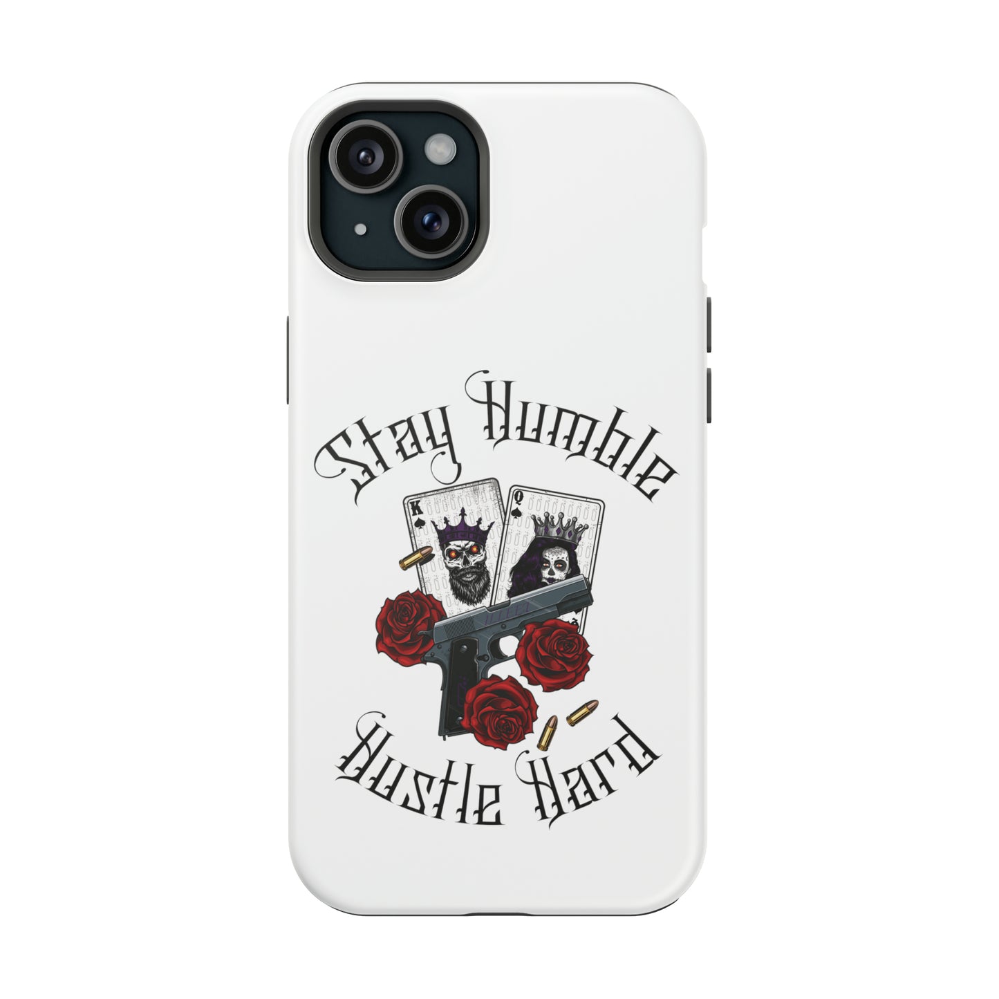 Hustle Hard MagSafe Tough Cases (White)