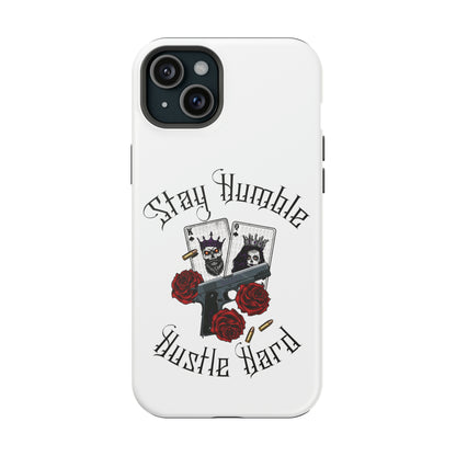 Hustle Hard MagSafe Tough Cases (White)