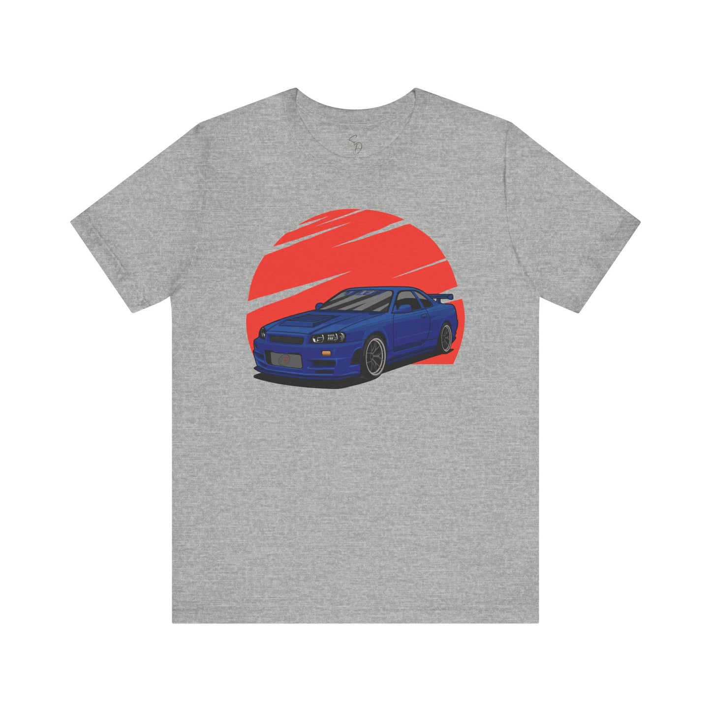 Iconic Blue Skyline R34 with Red Sun T-shirt!