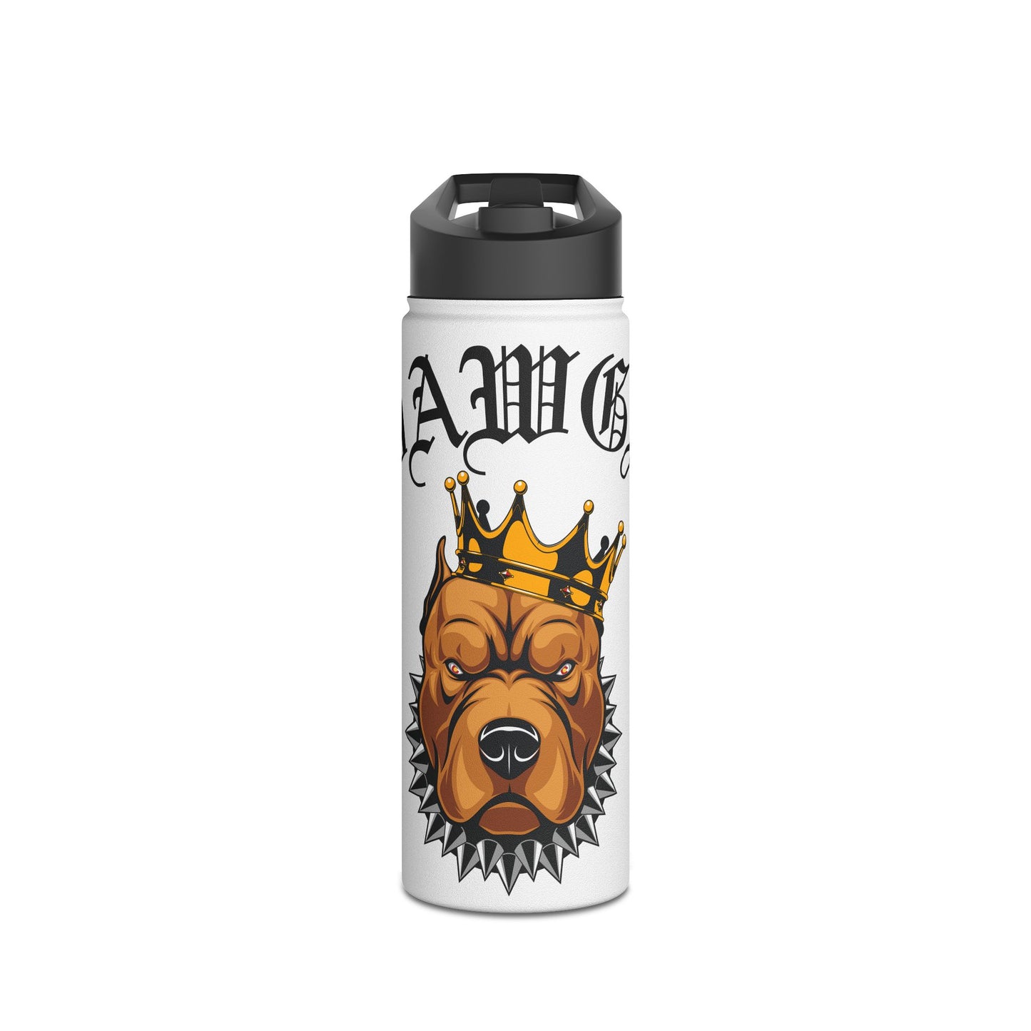 Dawgs Stainless Steel Water Bottle (White)