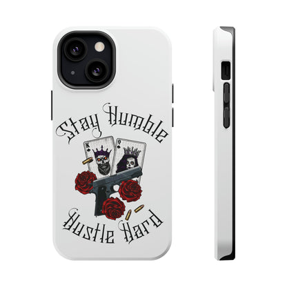 Hustle Hard MagSafe Tough Cases (White)