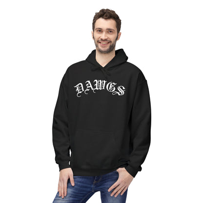 Dawgs Pullover Hoodie — 'DAWGS' Chest Script & Crowned Dawg Back Graphic