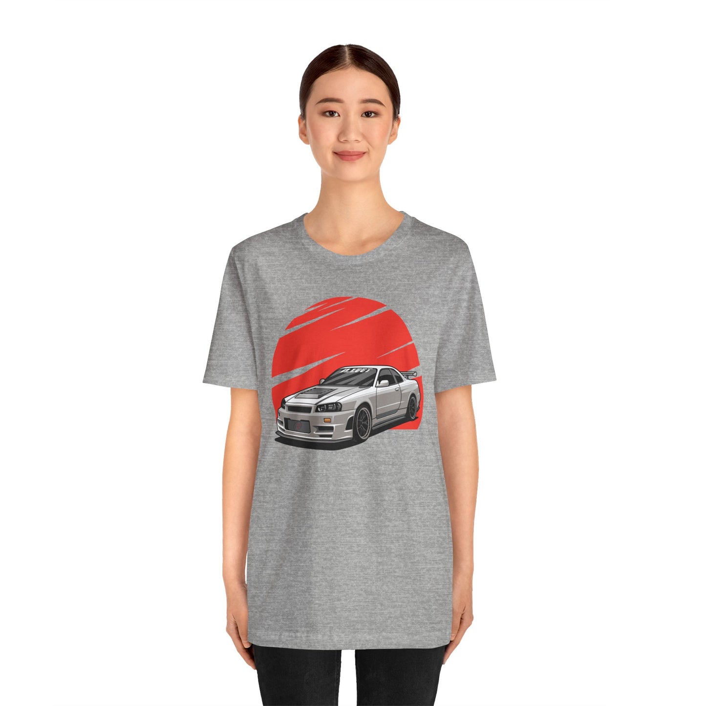 Legendary White Skyline R34 featuring Red Sun T-shirt!