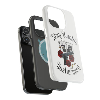 Hustle Hard MagSafe Tough Cases (White)