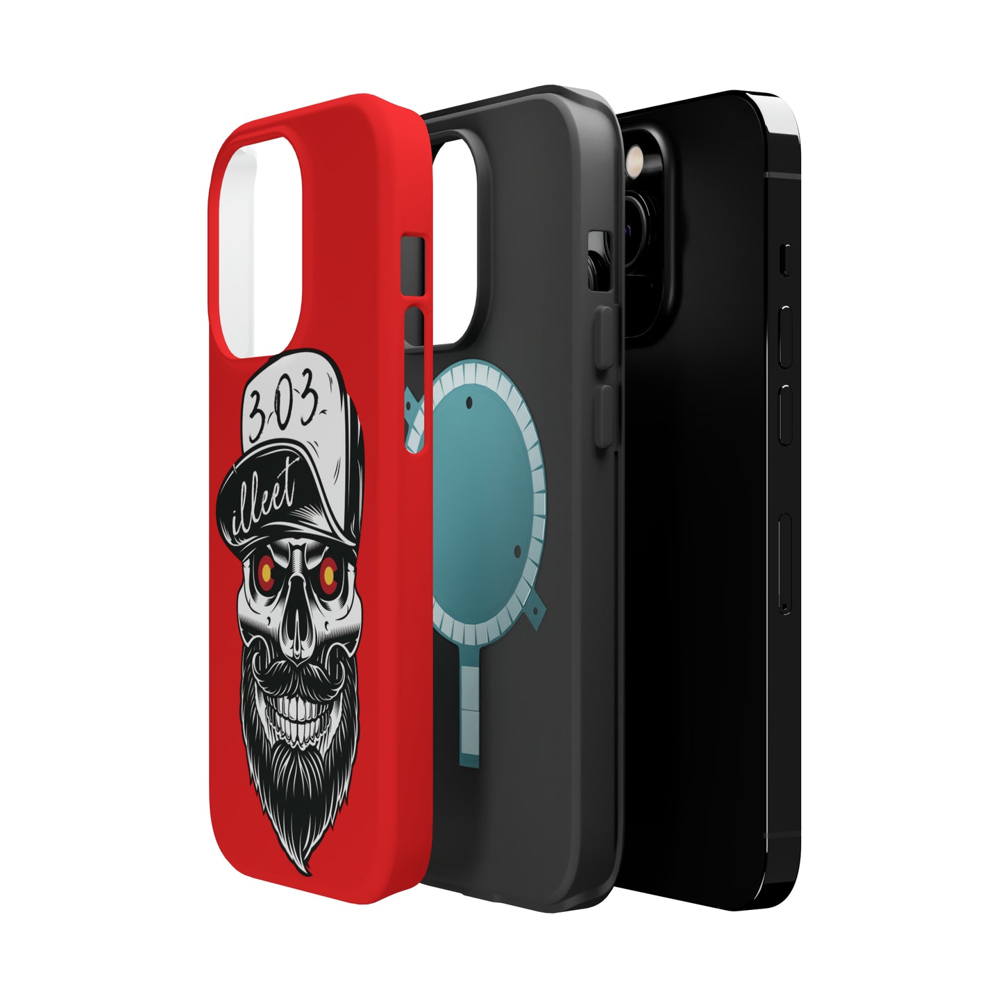303 Skull MagSafe Tough Cases (Red)