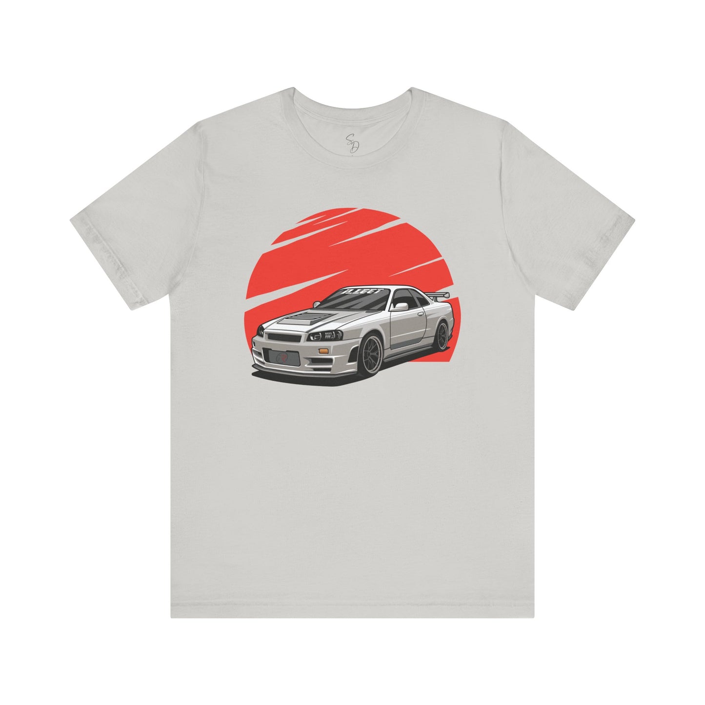 Legendary White Skyline R34 featuring Red Sun T-shirt!