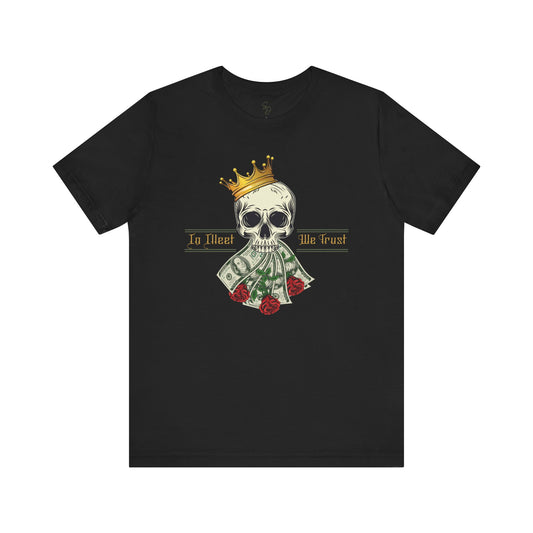 In Illeet We Trust Skull Crown T-shirt: Rule with Style and Swagger