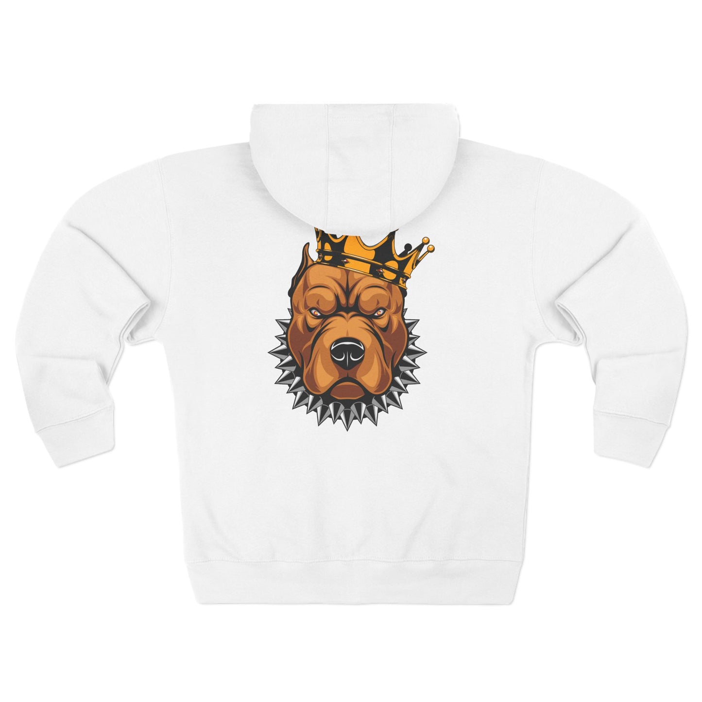 Dawgs Zip Hoodie — "DAWGS" Gothic Front & Crowned Dawg Back