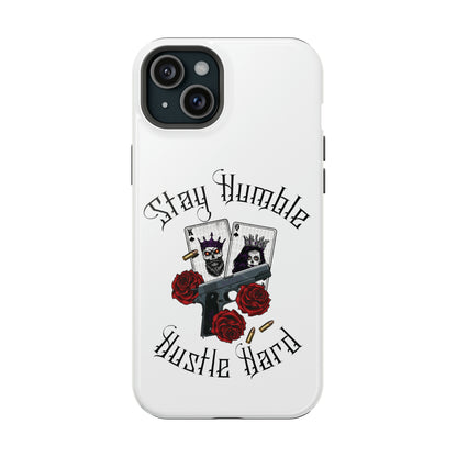 Hustle Hard MagSafe Tough Cases (White)