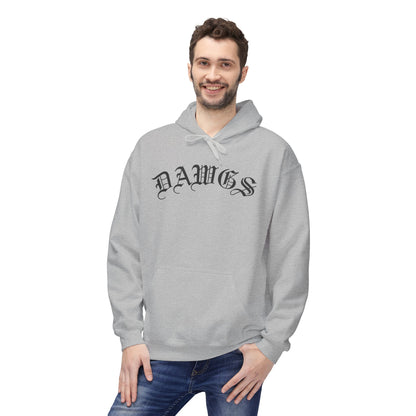 Dawgs Pullover Hoodie — 'DAWGS' Chest Script & Crowned Dawg Back Graphic