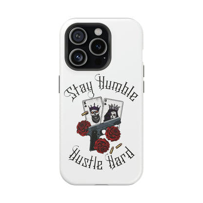 Hustle Hard MagSafe Tough Cases (White)