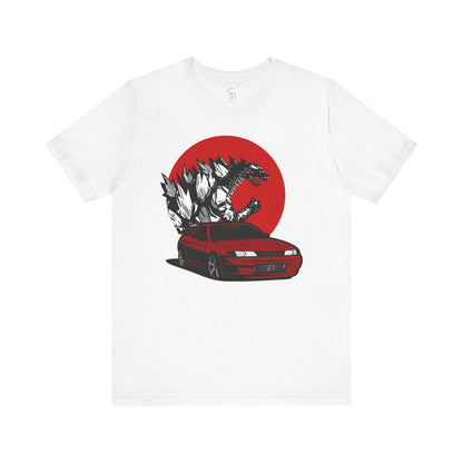 Awaken the Monster: Red Skyline R32 and Godzilla Shirt!