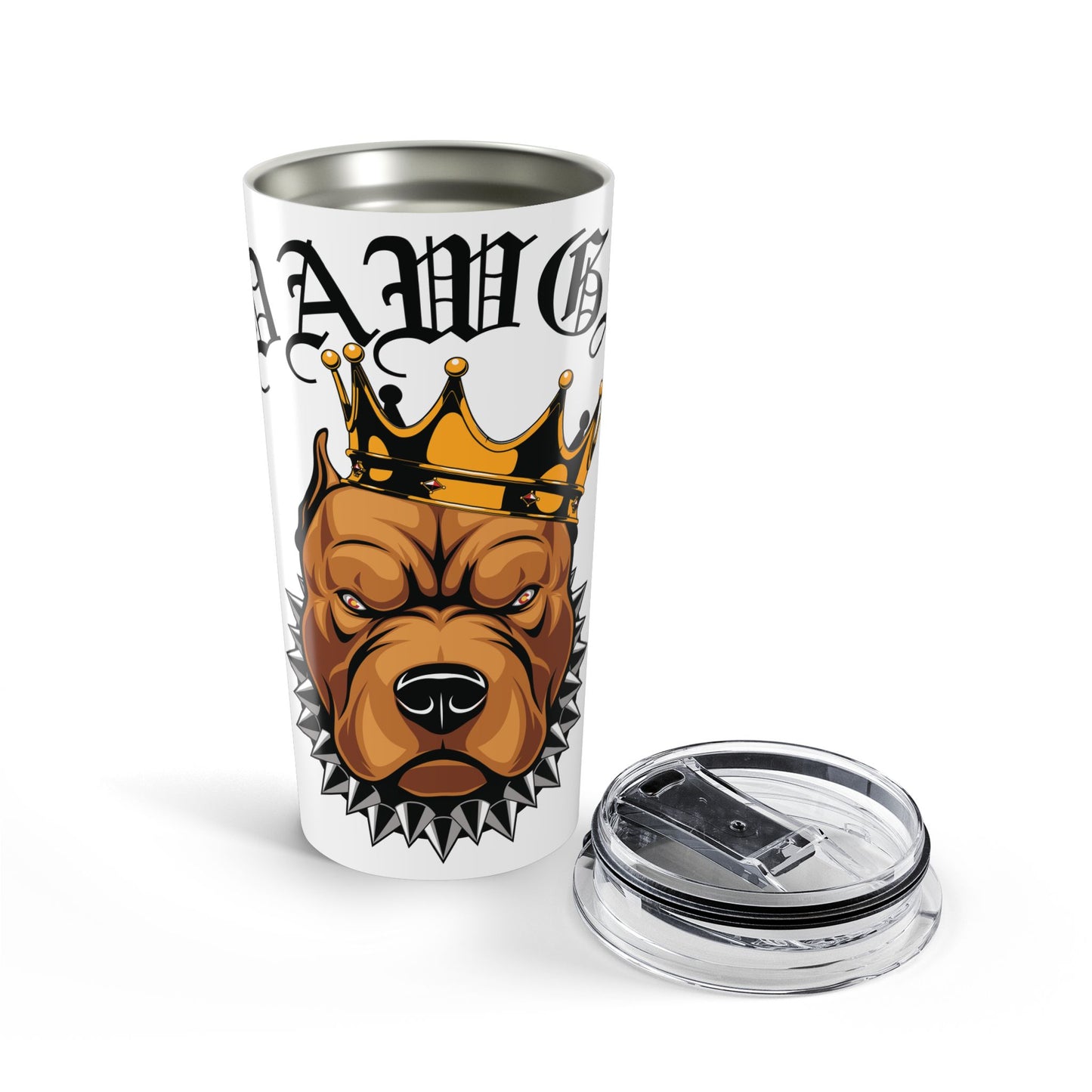 Dawgs 20oz Tumbler — Insulated Dawgs Travel Mug (White)