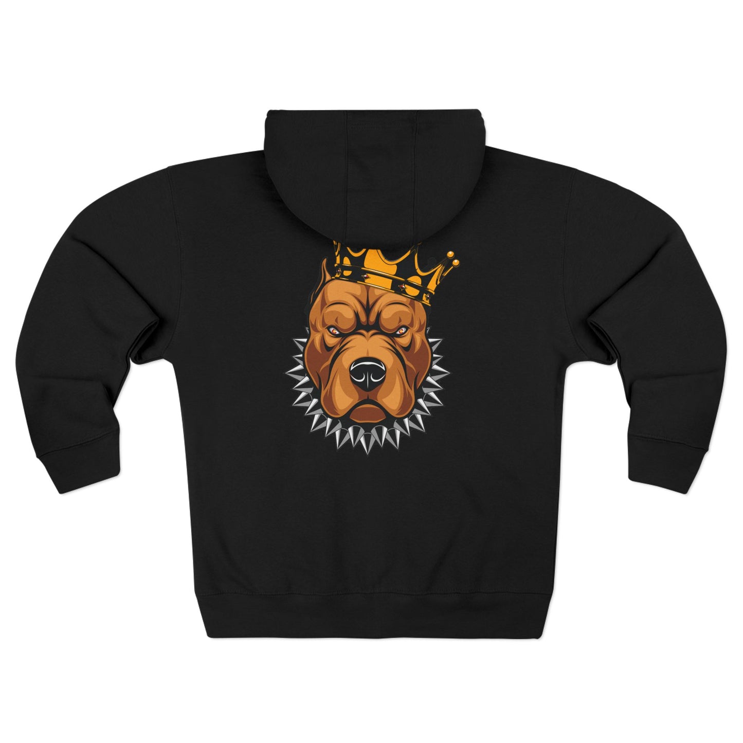Dawgs Zip Hoodie — "DAWGS" Gothic Front & Crowned Dawg Back