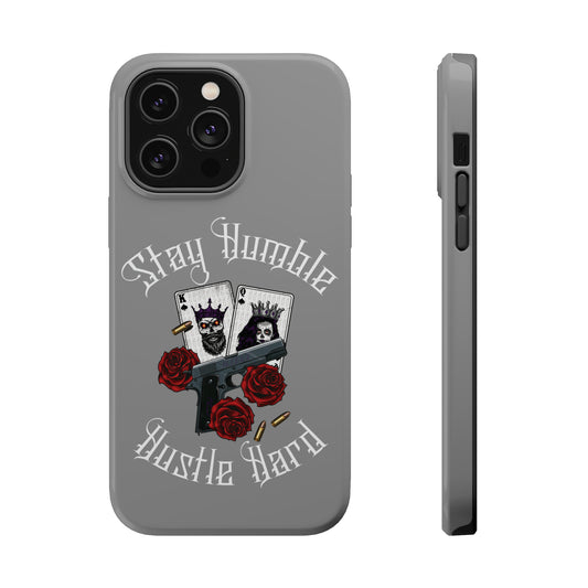 Hustle Hard MagSafe Tough Cases (Gray)